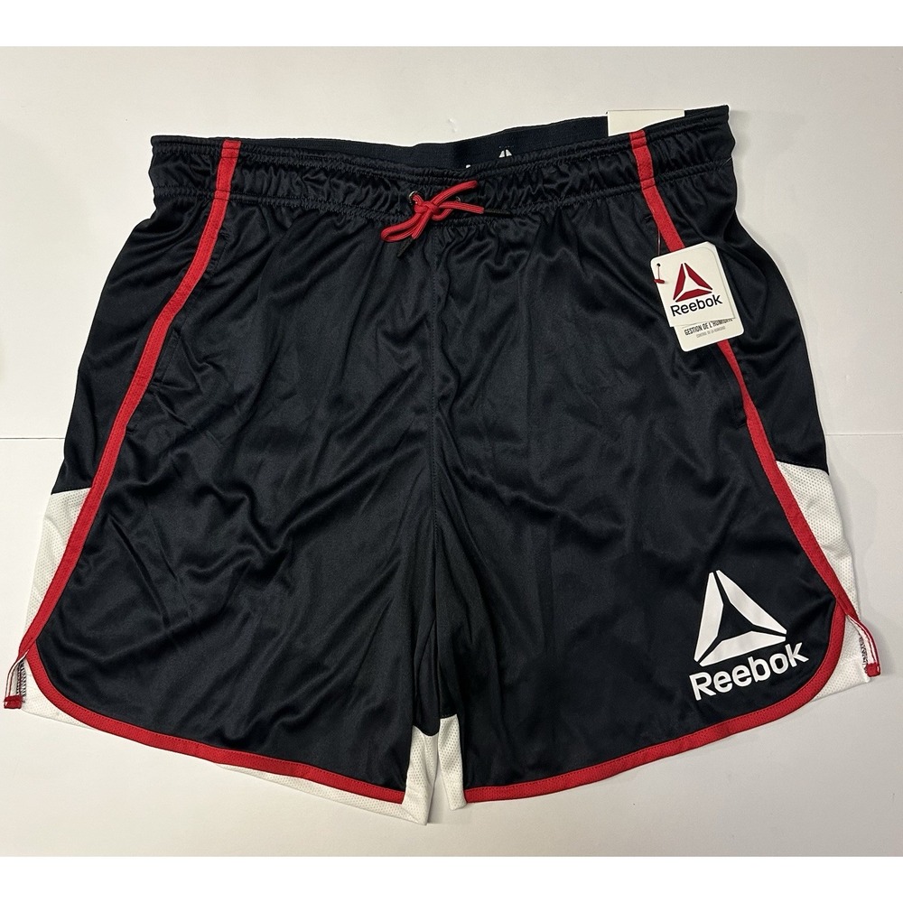 Reebok 7" Inseam Shorts Mens Size XL Blue Red Pull On Activewear NWT - Picture 3 of 12